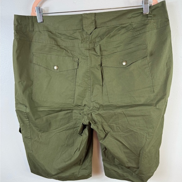 Roamans‎ Womens Cargo Shorts Army Green Size 18W Spring Summer Casual NWOT - Picture 3 of 4